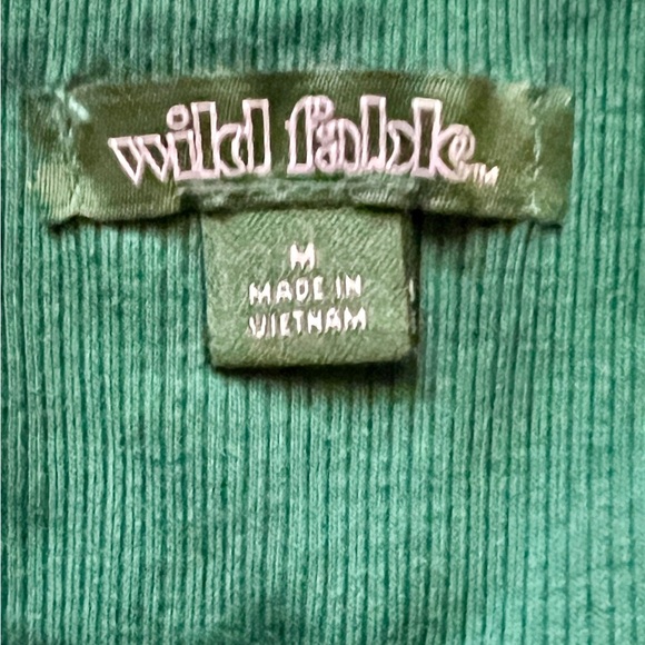 Wild Fable Green Ribbed Knit Top - Picture 3 of 6